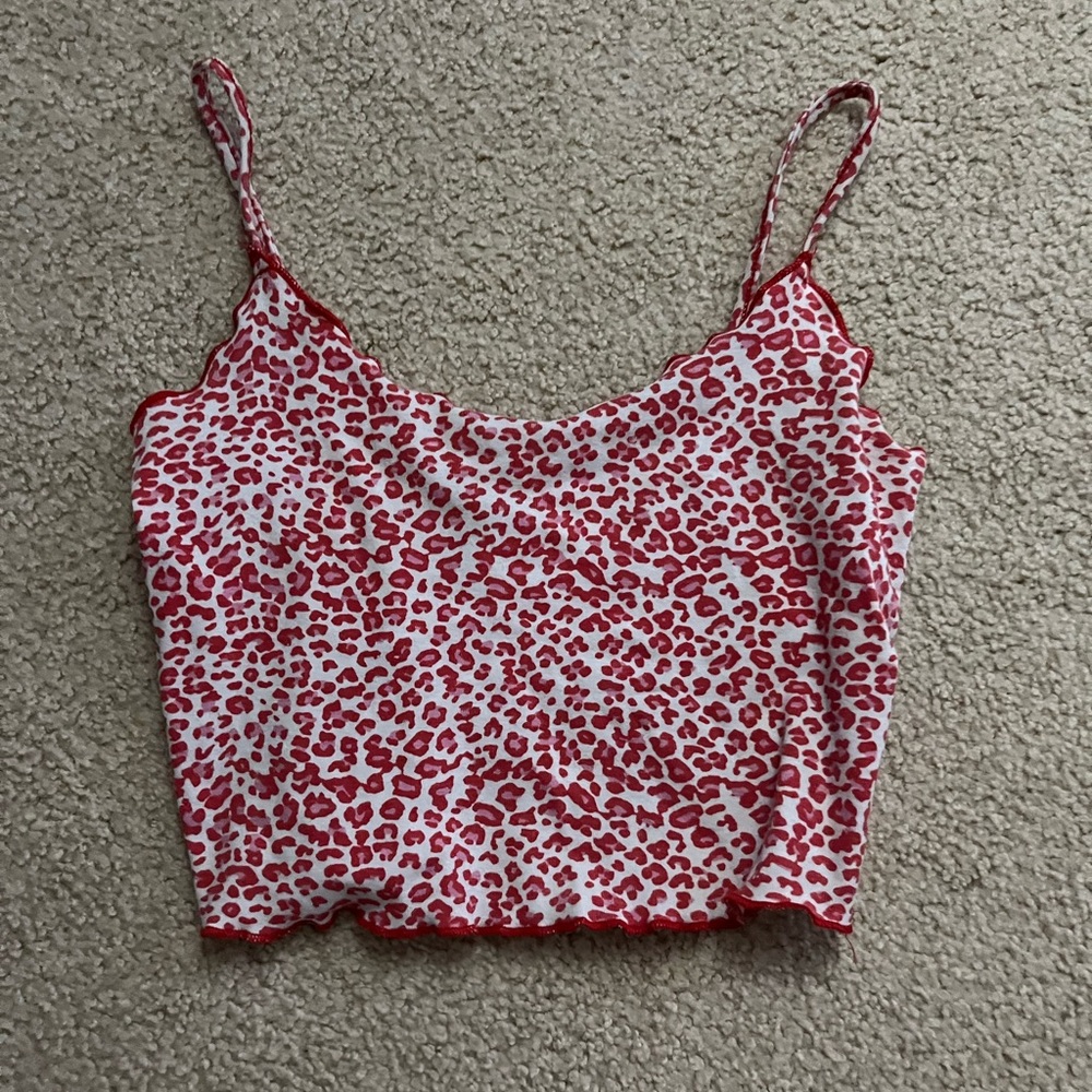 Pink Cheetah print top